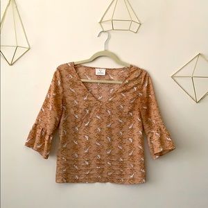(3/$21) Pins & Needles | Coral Blouse